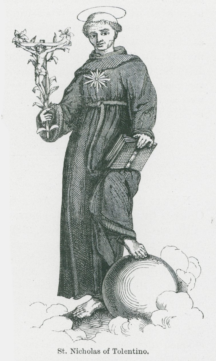 Saint Nicolas de Tolentino (lithographie) - Anna Brownell Jameson