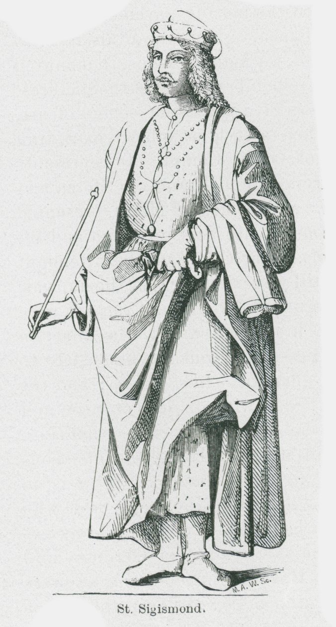St Sigismond (lithographie) - Anna Brownell Jameson