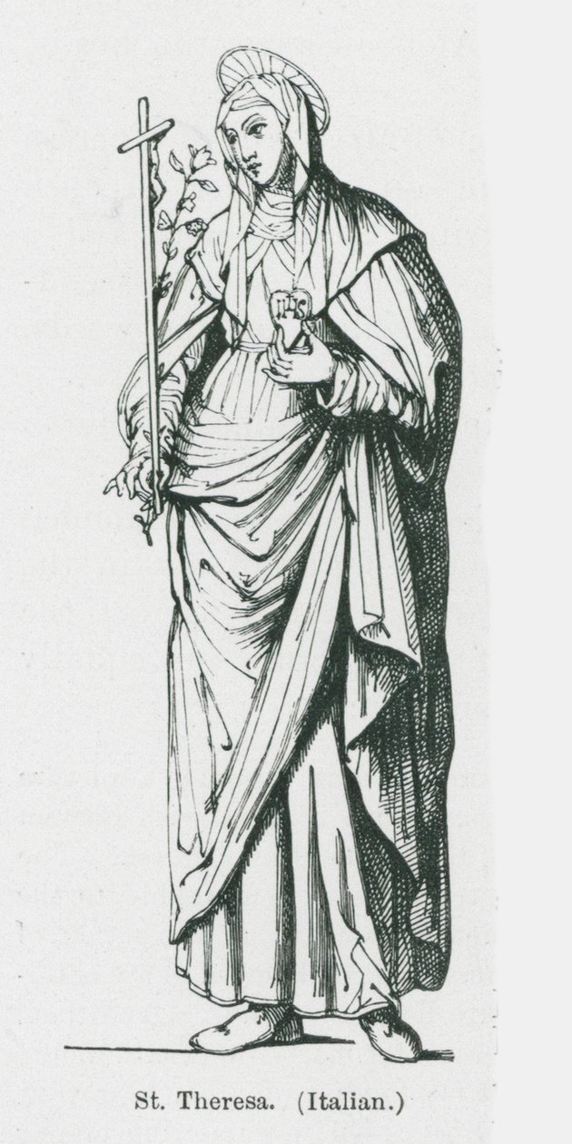 Sainte Thérèse (litho) - Anna Brownell Jameson