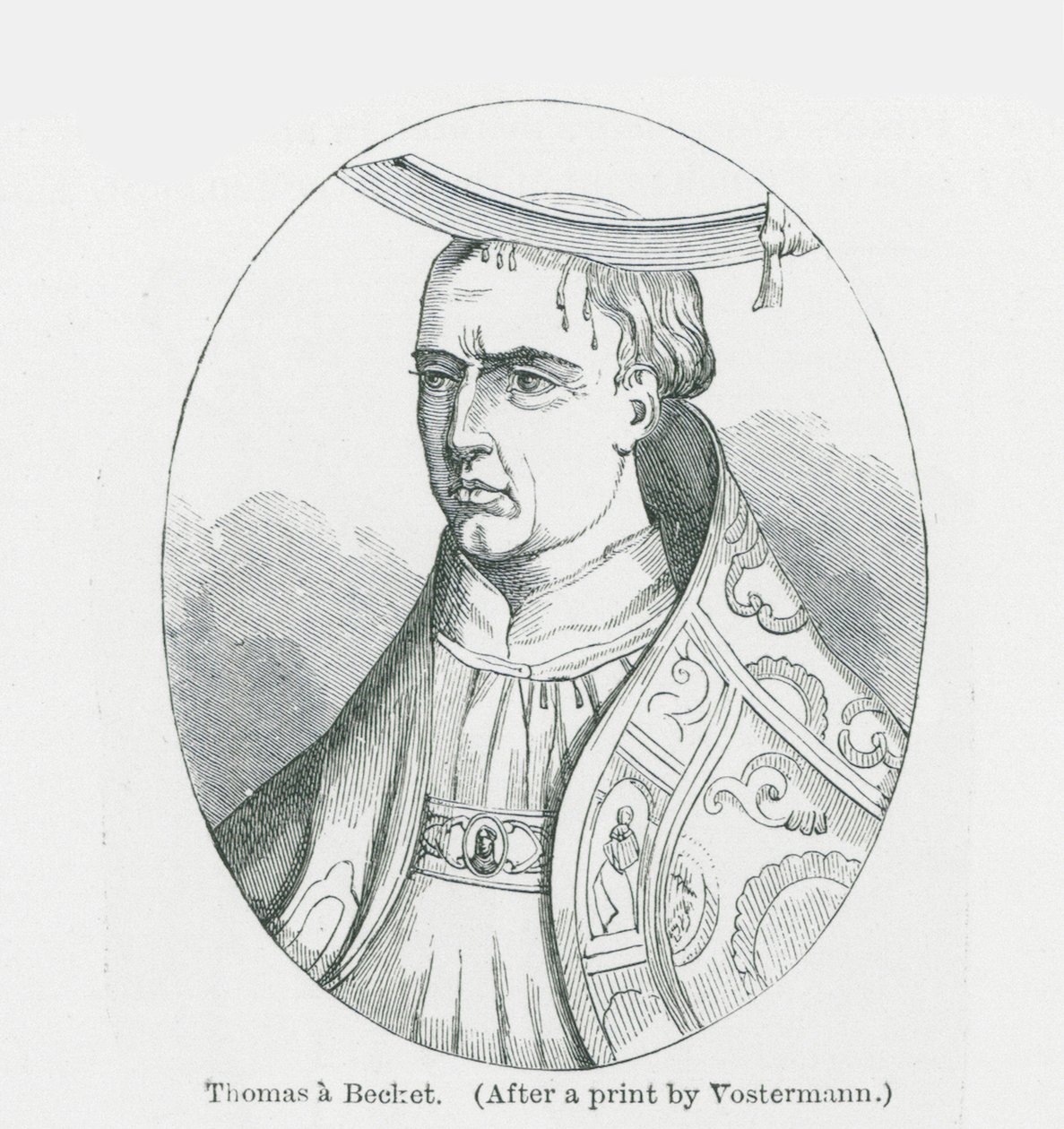 Thomas A Becket (lithographie) - Anna Brownell Jameson