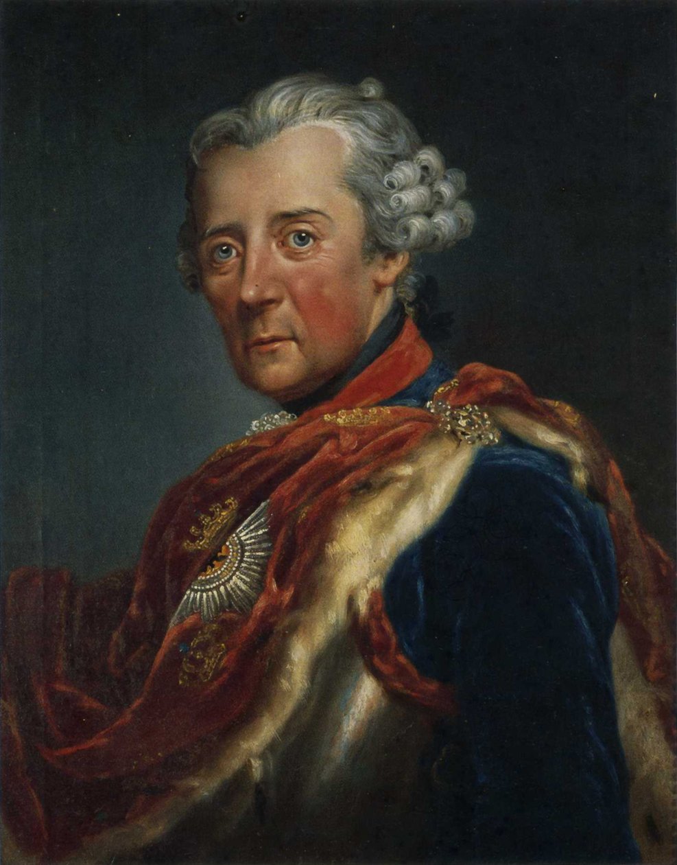 French: portrait de Frédéric II de Prusse - Anna Dorothea Therbusch