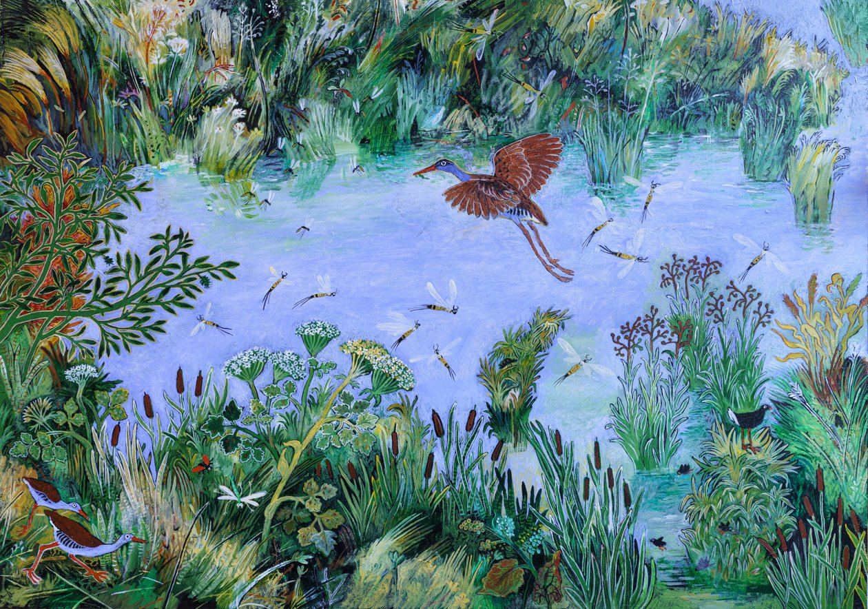 Un moment de mouche, 2022 (acrylique sur panneau) - Anna Pugh