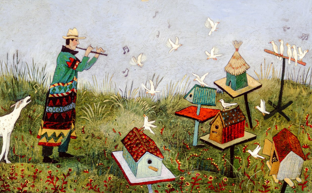 BirdPiper, 2001 (acrylique) - Anna Pugh