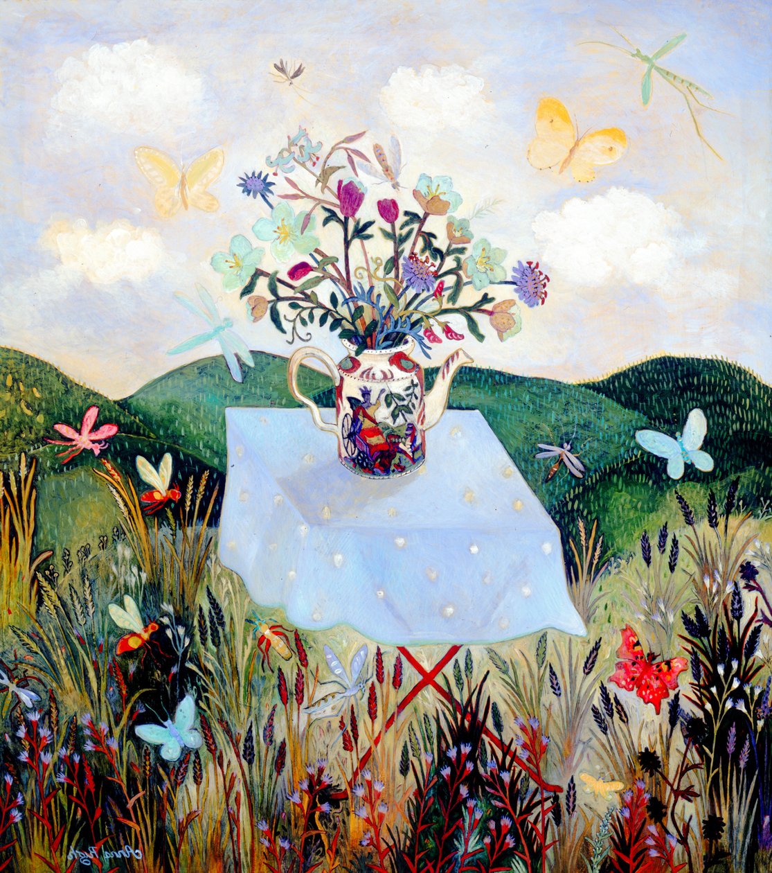 Insectes et papillons, 2003 (acrylique) - Anna Pugh