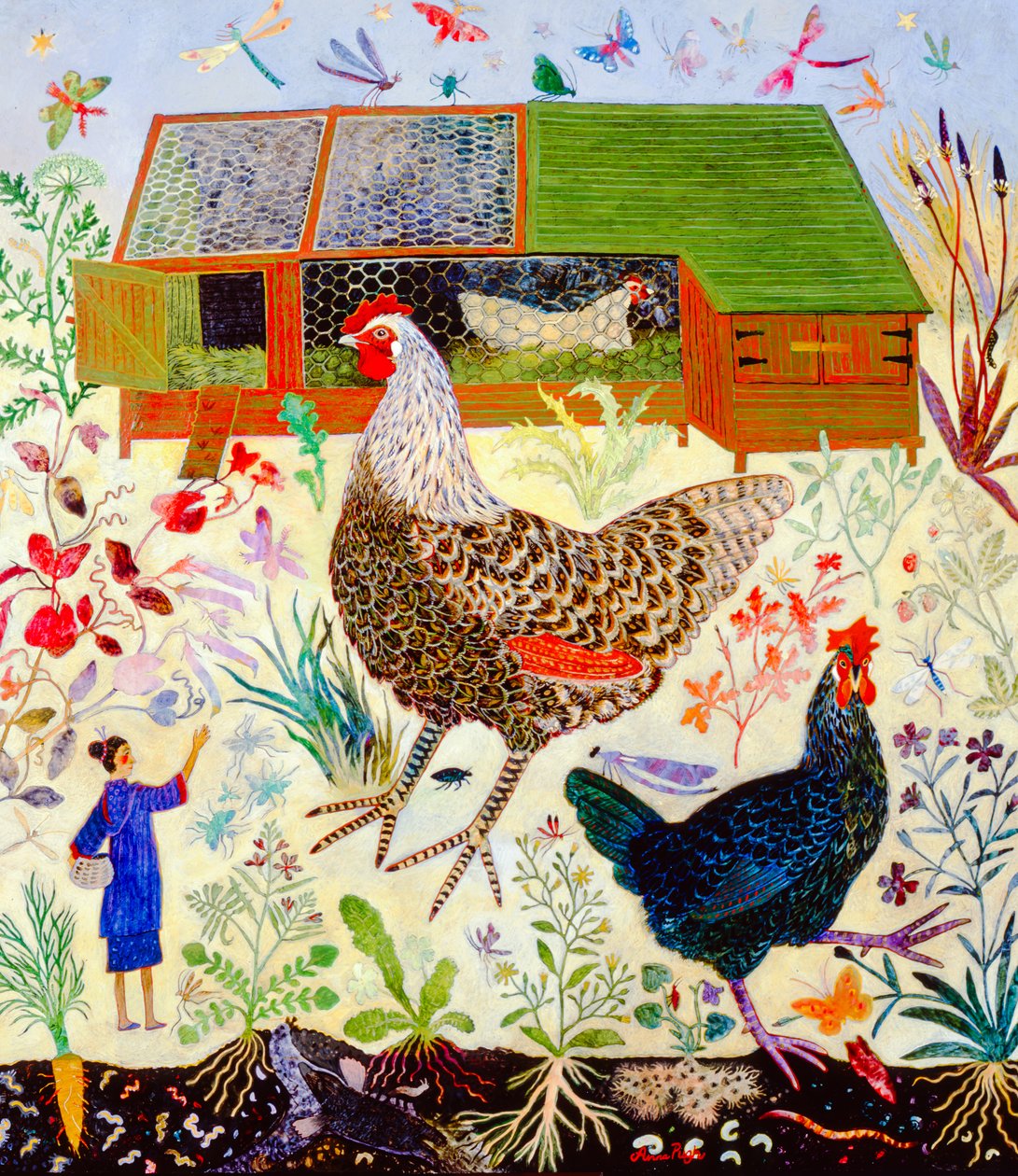 Papillons, 2007 (acrylique) - Anna Pugh