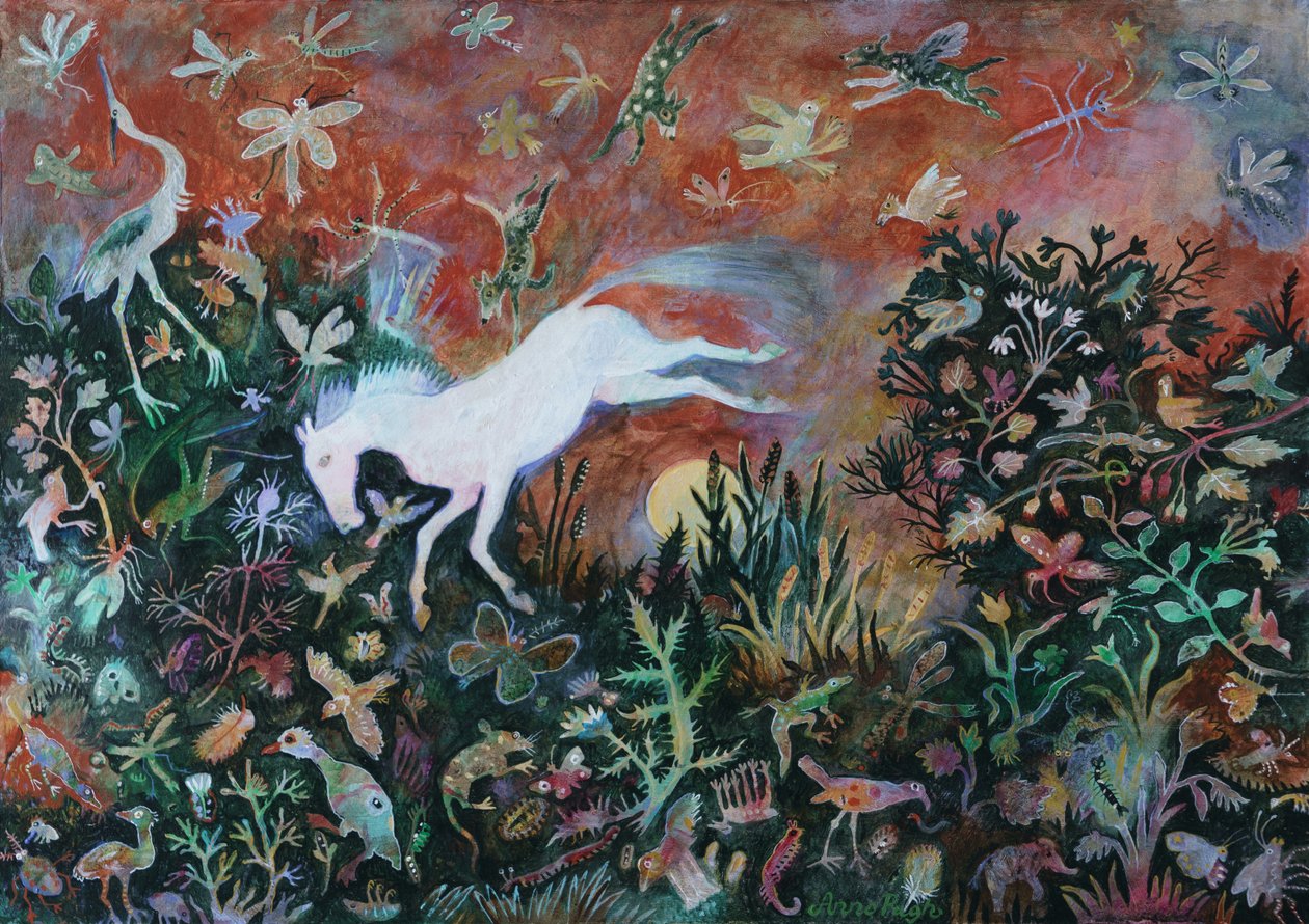 Saut de lune, 2018 (acrylique) - Anna Pugh