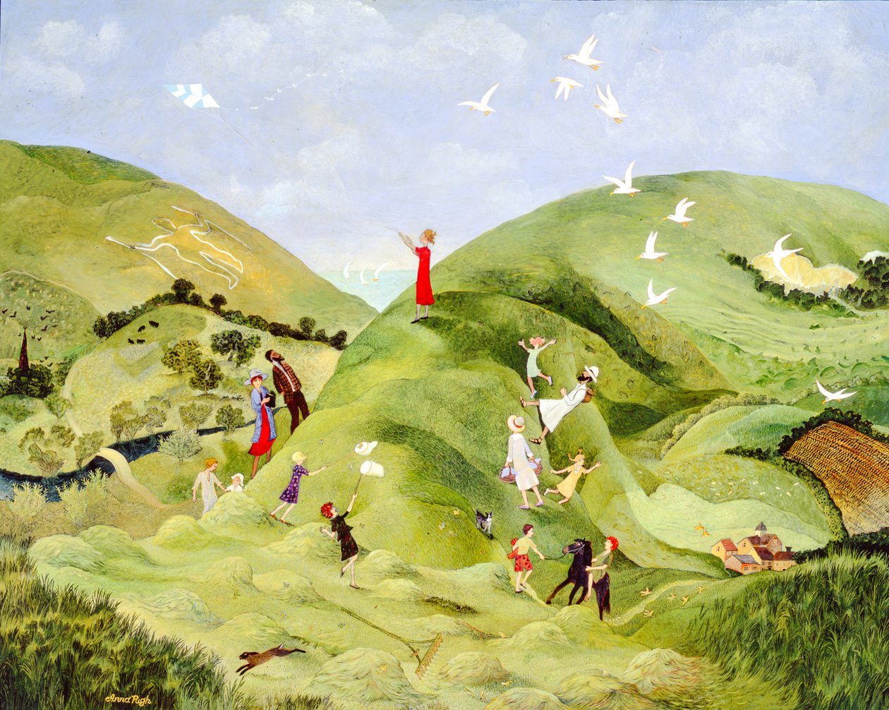 Pique-nique planifié, 2004 (acrylique) - Anna Pugh
