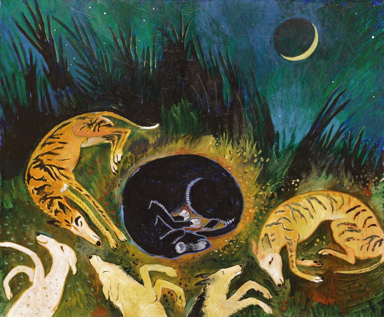 Sleeping Dogs, 2017 (acrylique) - Anna Pugh