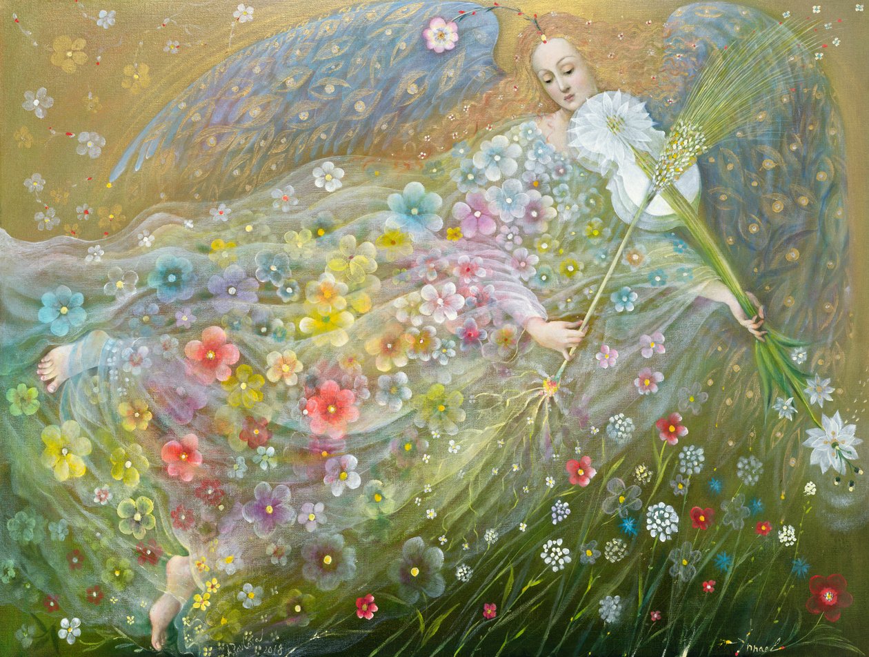 Ange du blé, 2018 (huile sur lin belge) - Annael Anelia Pavlova