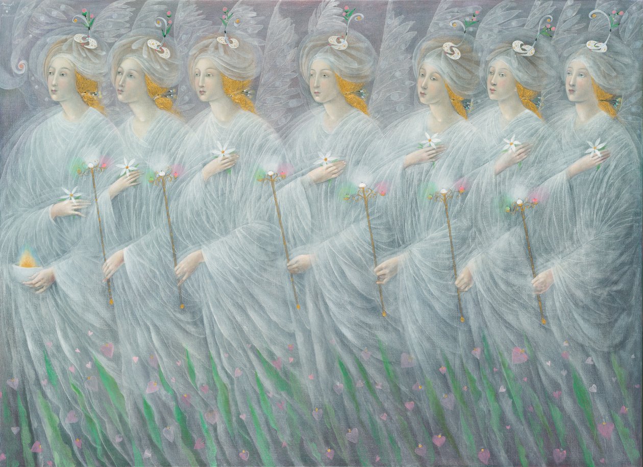 Les révélations du printemps (diptyque), panneau de droite, 2012 (huile sur toile de lin) - Annael Anelia Pavlova