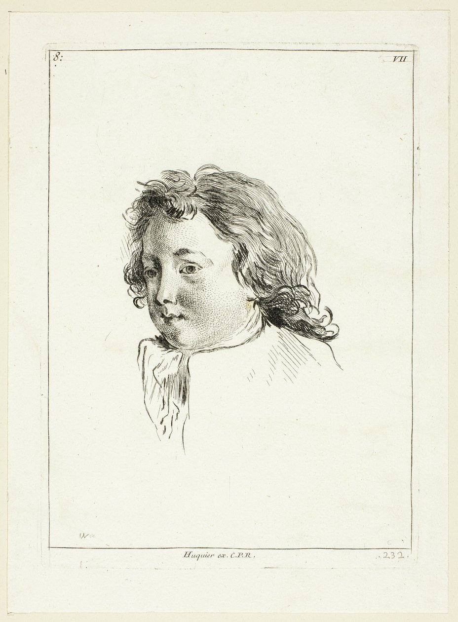 Tête de garçon (tournée vers la droite) - Anne Claude Philippe Caylus
