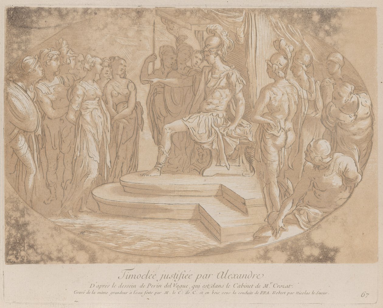 Alexandre le Grand libérant Timoclée, ca. 1729-40 - Anne Claude Philippe de