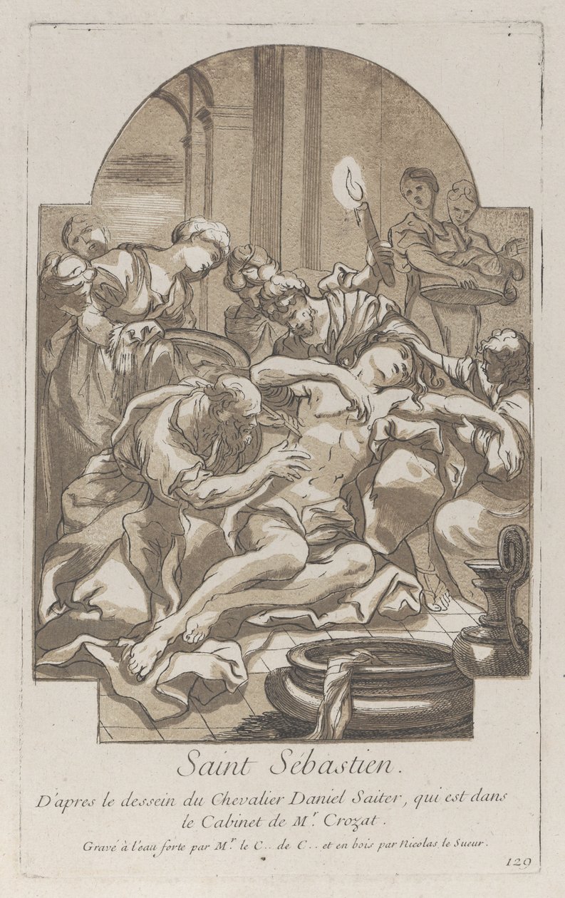 Le martyre de Saint Sébastien, vers 1729 - Anne Claude Philippe de Caylus