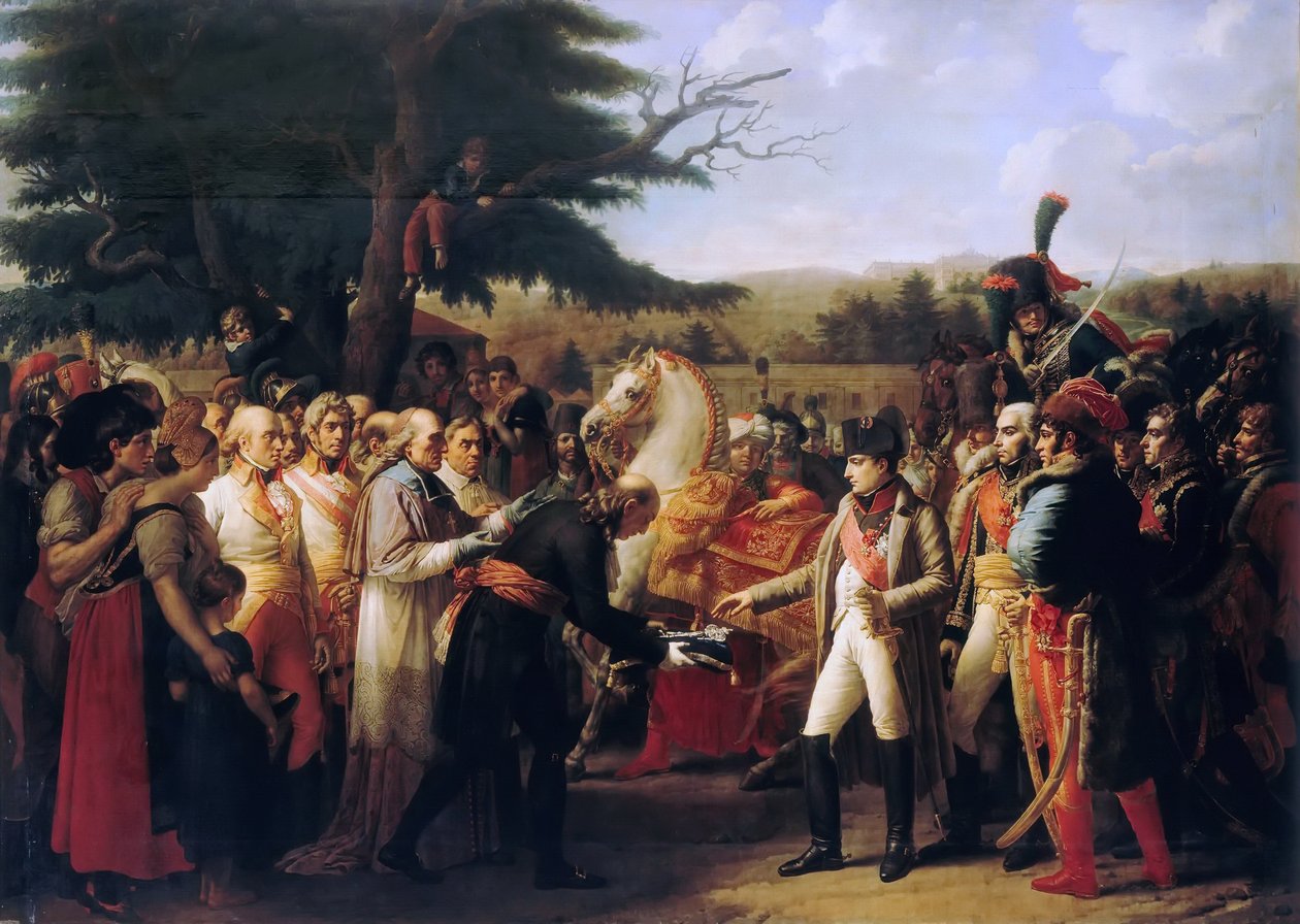 Napoléon Bonaparte recevant les clés de Vienne au palais de Schönbrunn, 13 novembre 1805 - Anne Louis Girodet de Roucy Trioson