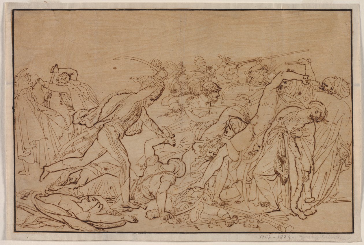 Étude pour La Révolte du Caire - Anne Louis Girodet de Roucy Trioson