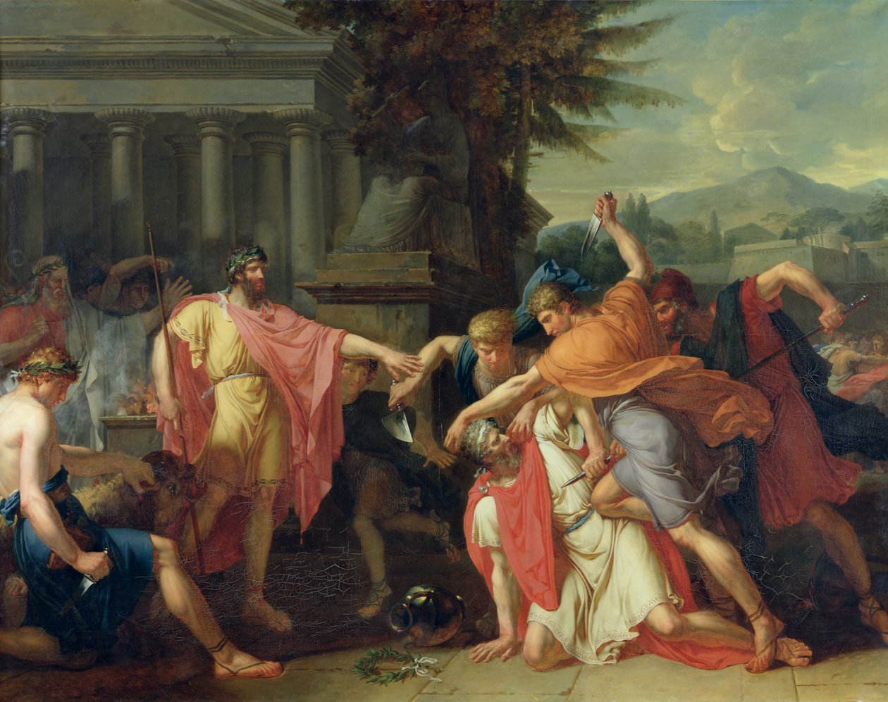 La mort de Tatius - Anne-Louis Girodet de Roucy-Trioson