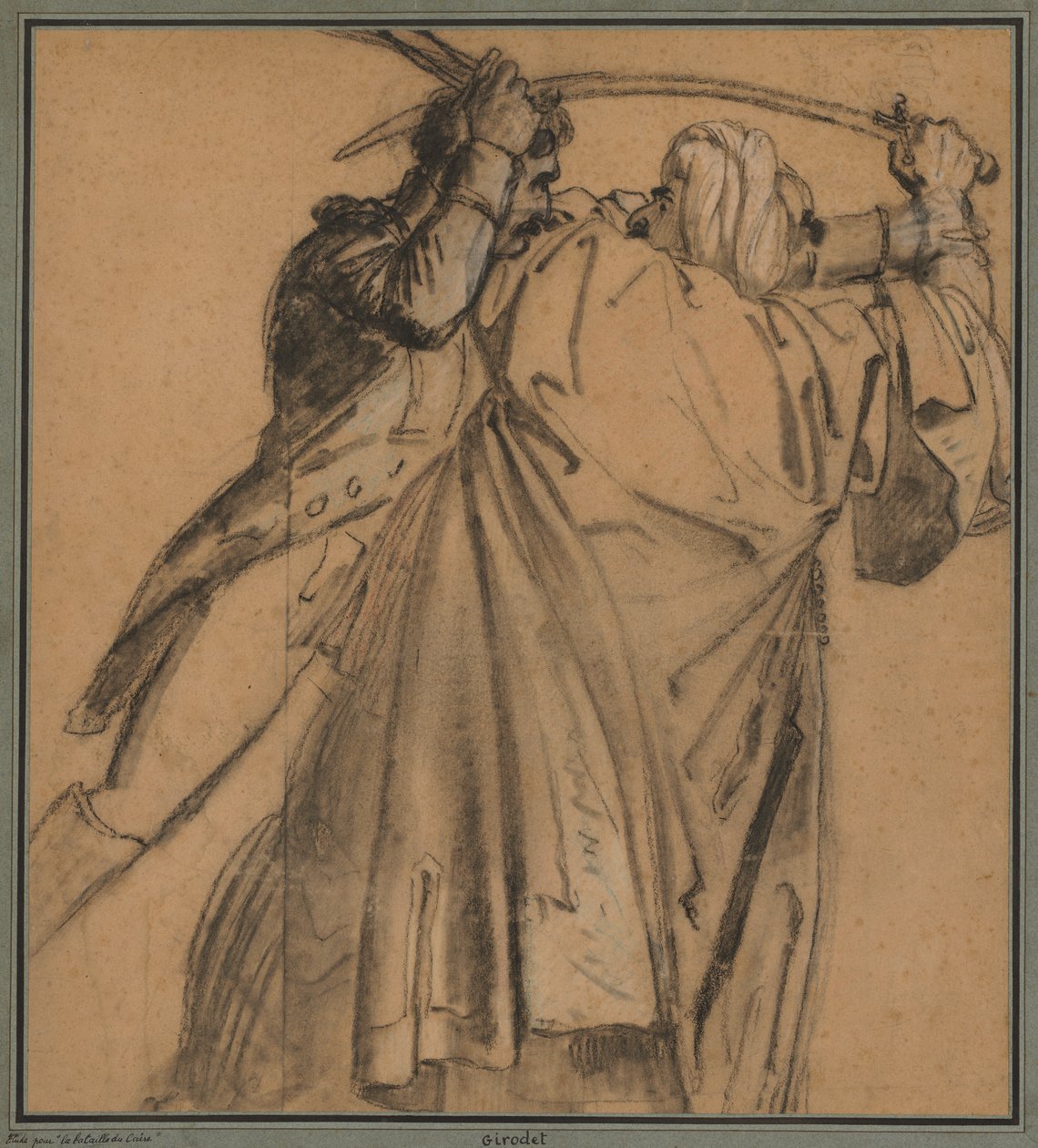 Deux Arabes, pour La Révolte du Caire - Anne Louis Girodet de Roucy Trioson