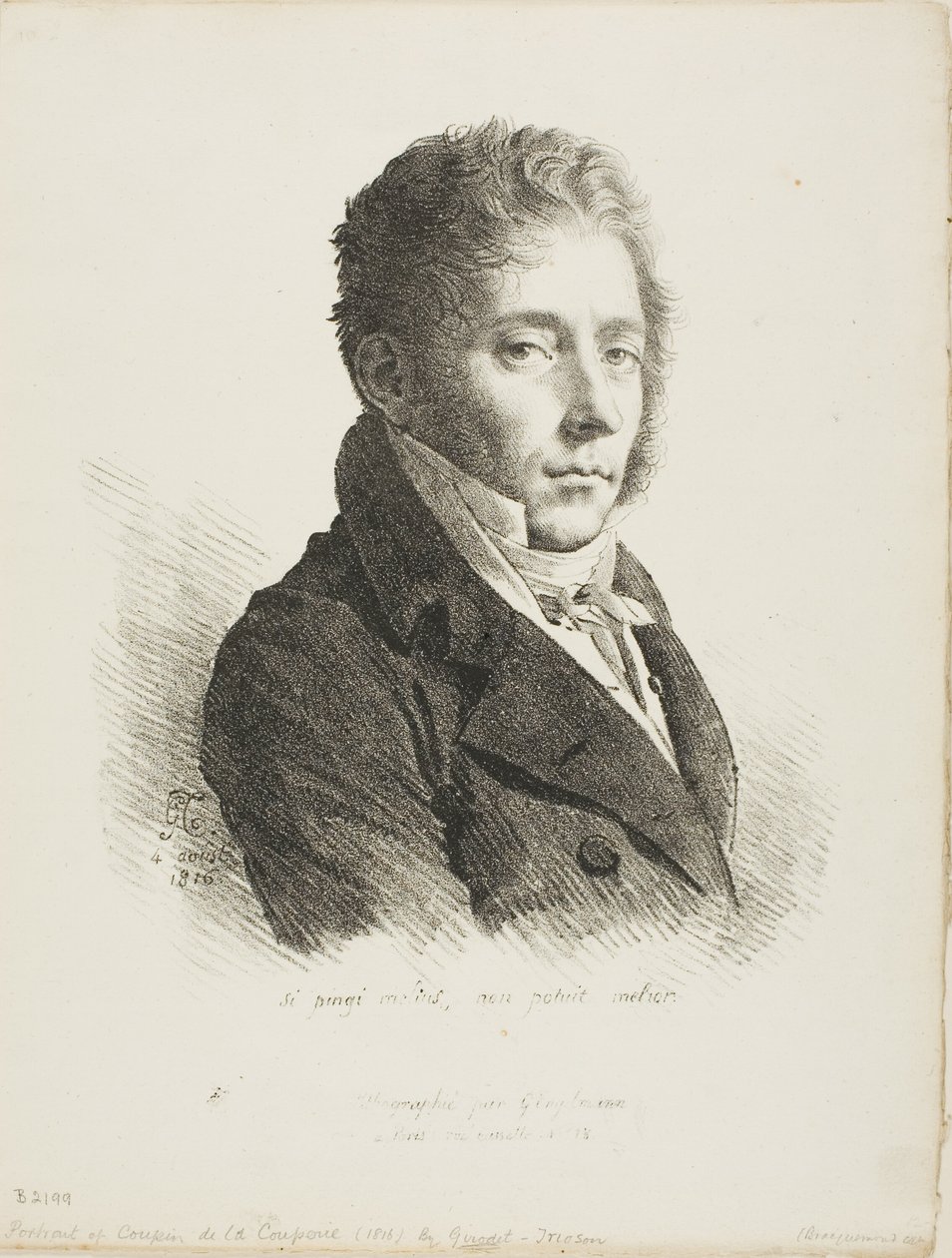 Portrait de Coupin de la Couperie - Anne Louis Girodet de Roussy Trioson
