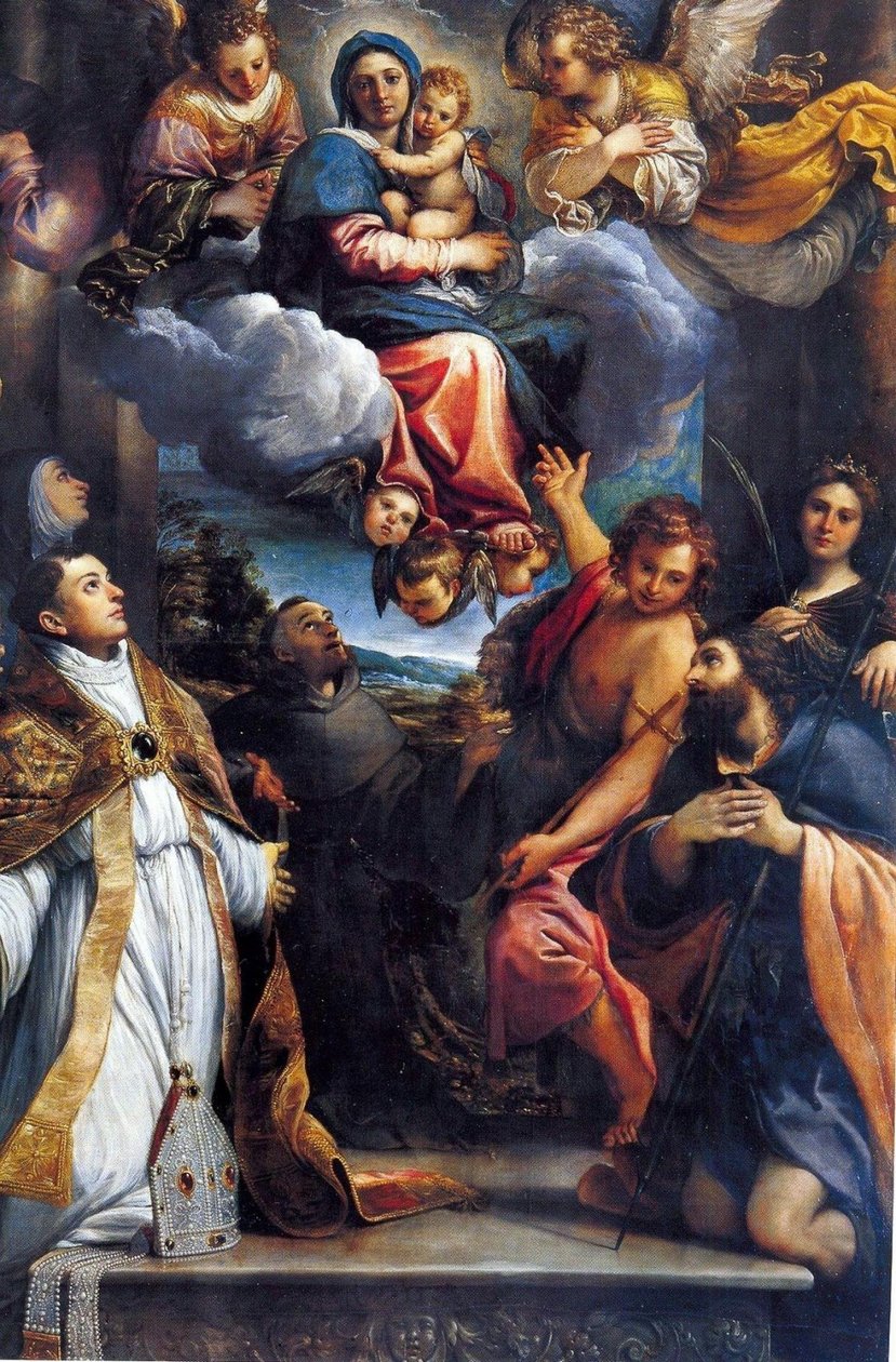 Madonna en gloire avec des saints - Annibale Carracci