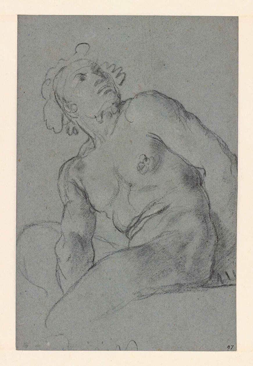 Carracci - Nu masculin assis, I 183 (PK) - Annibale Carracci