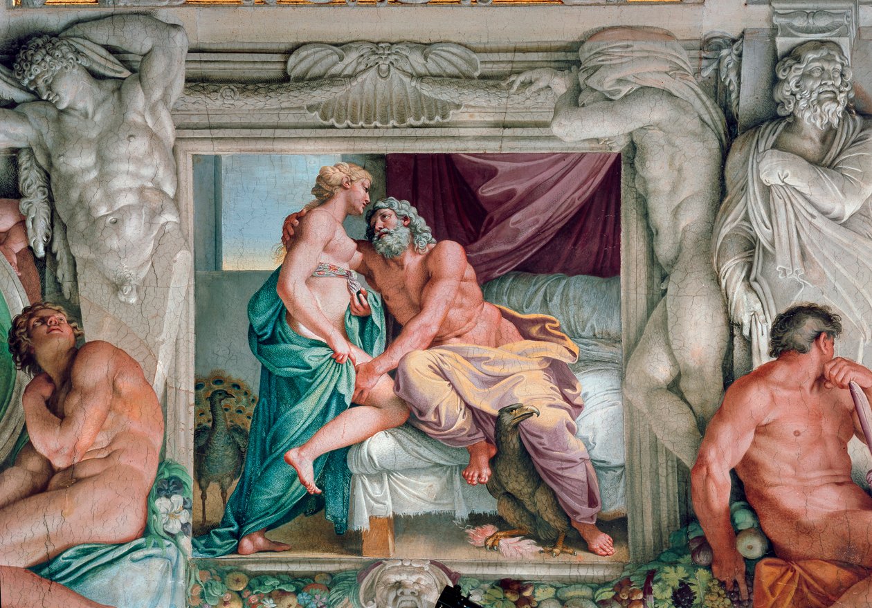 Jupiter et Junon (Fresque) - Annibale Carracci