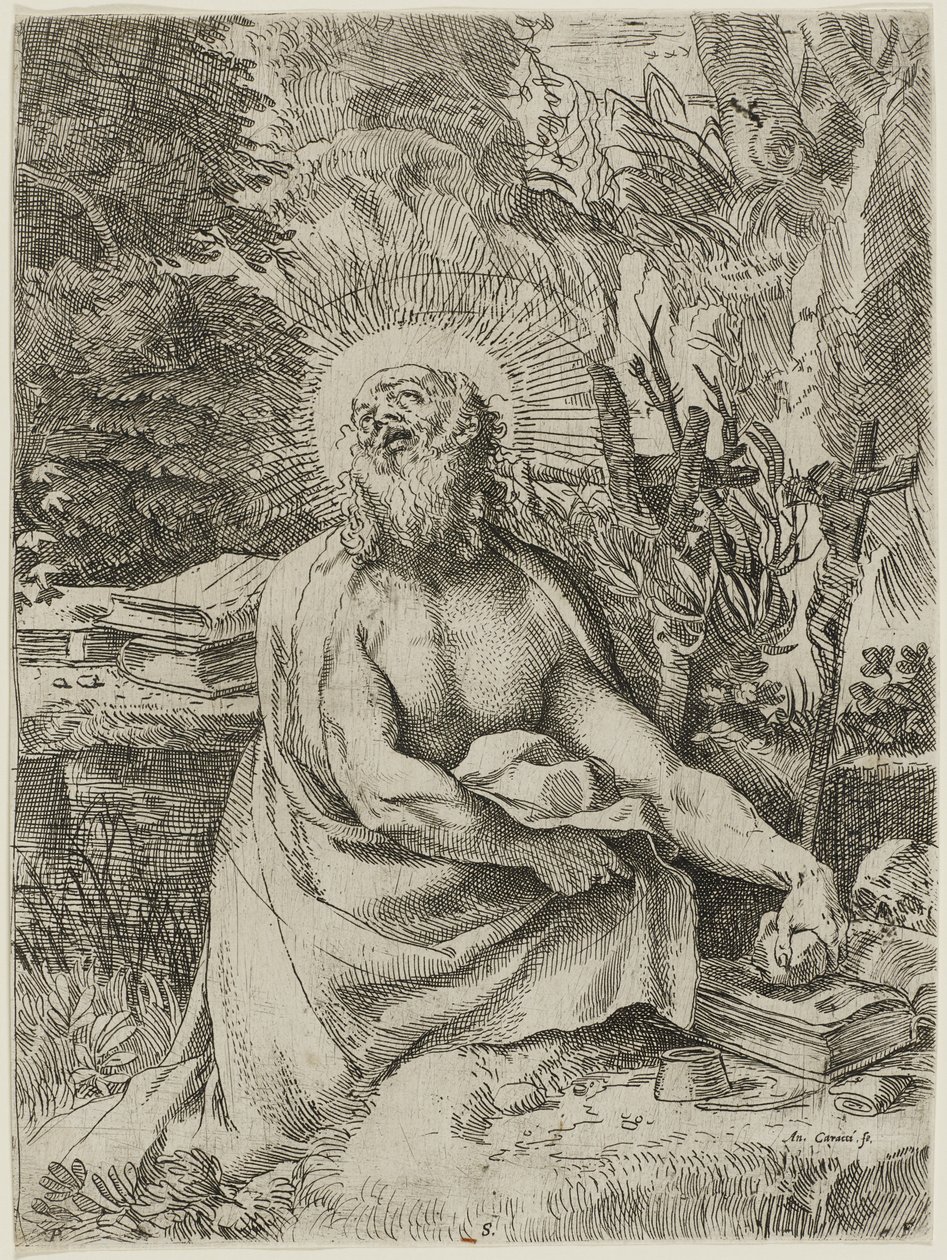 Saint Jérôme dans le Désert, c.1591 - Annibale Carracci