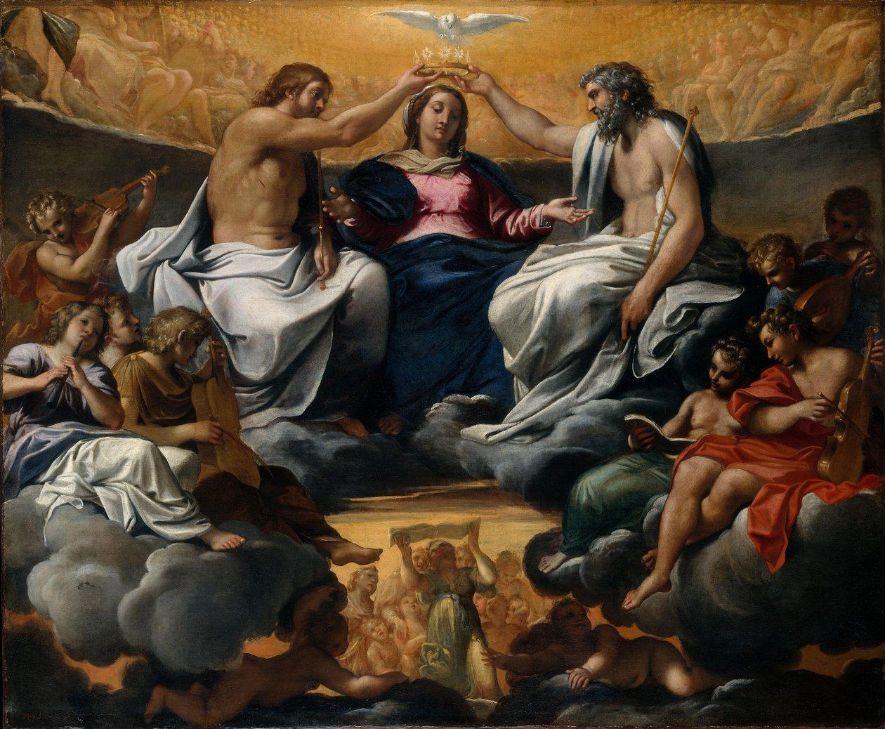 Le couronnement de la Vierge - Annibale Carracci