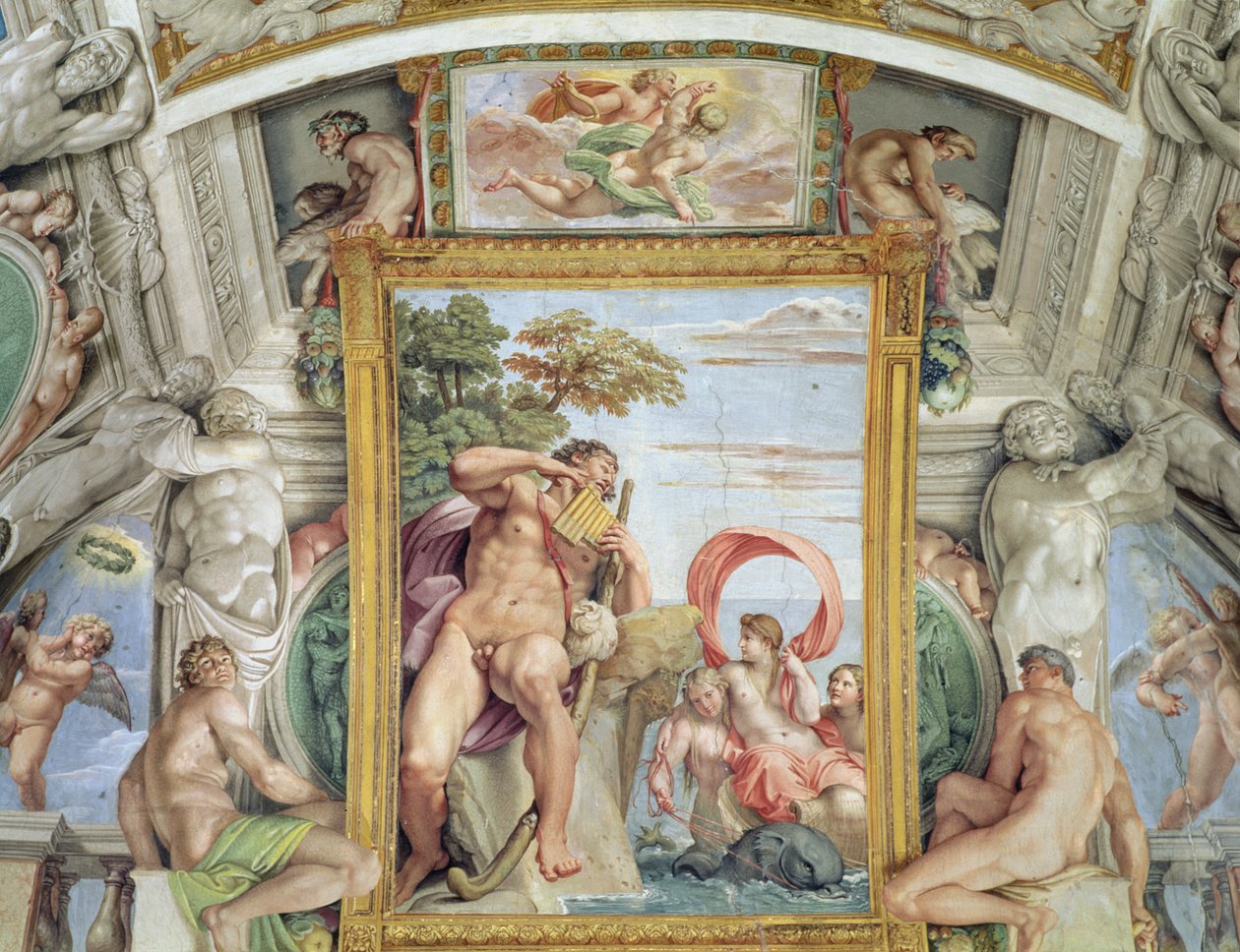 La Galerie de Carracci, (détail) - Annibale Carracci