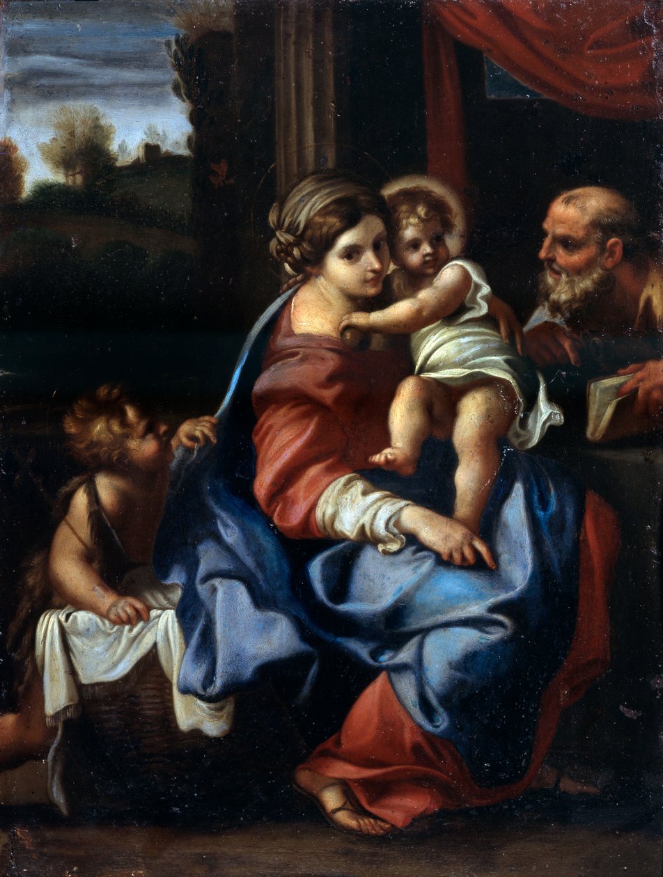 La Sainte Famille avec Jean-Baptiste enfant, fin du 16e ou début du 17e siècle - Annibale Carracci