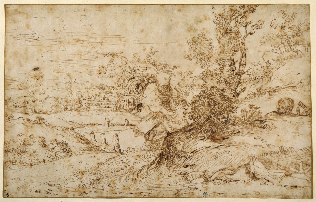 Le Retour de la Fuite - Annibale Carracci