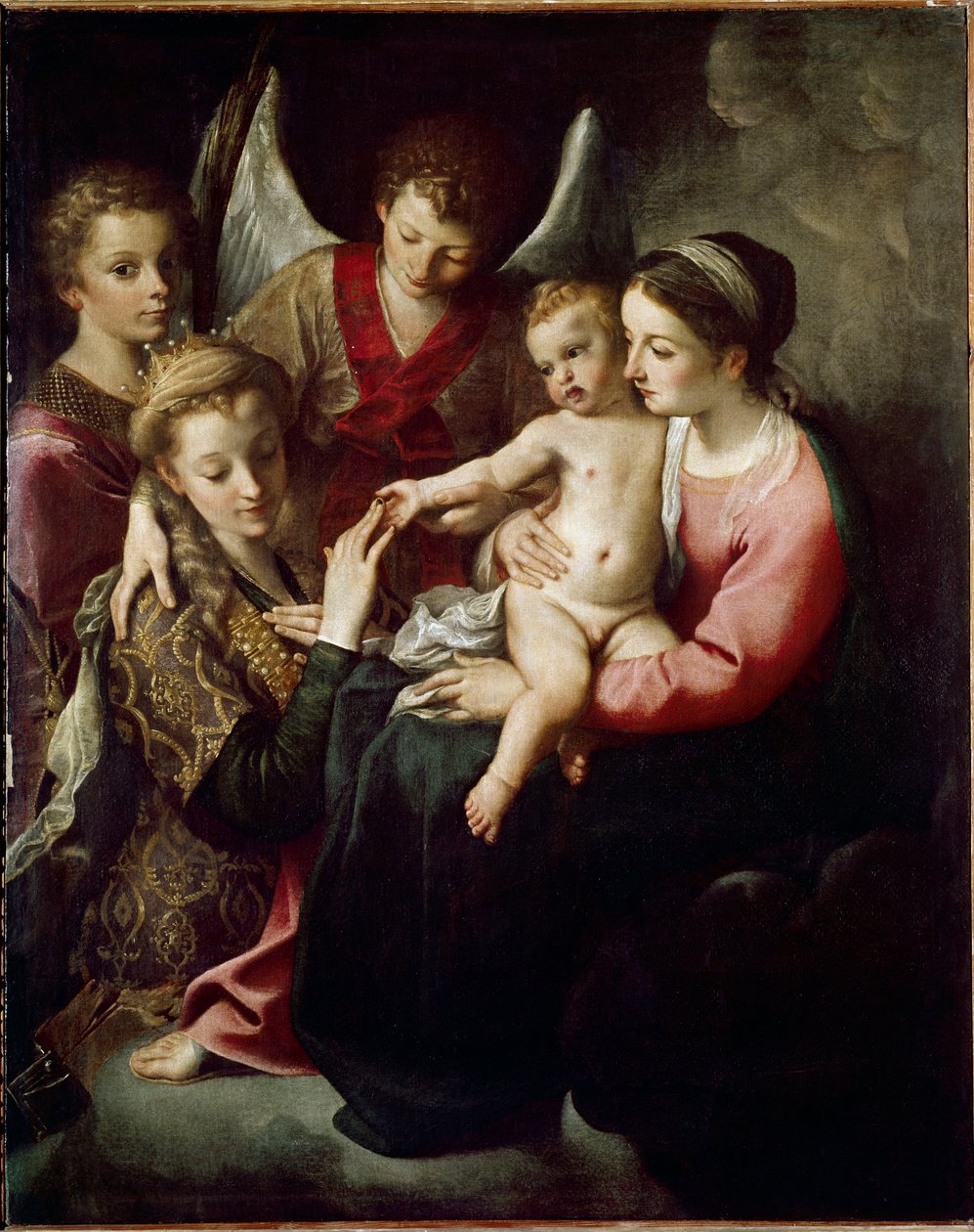 Le mariage mystique de Sainte Catherine - Annibale Carracci