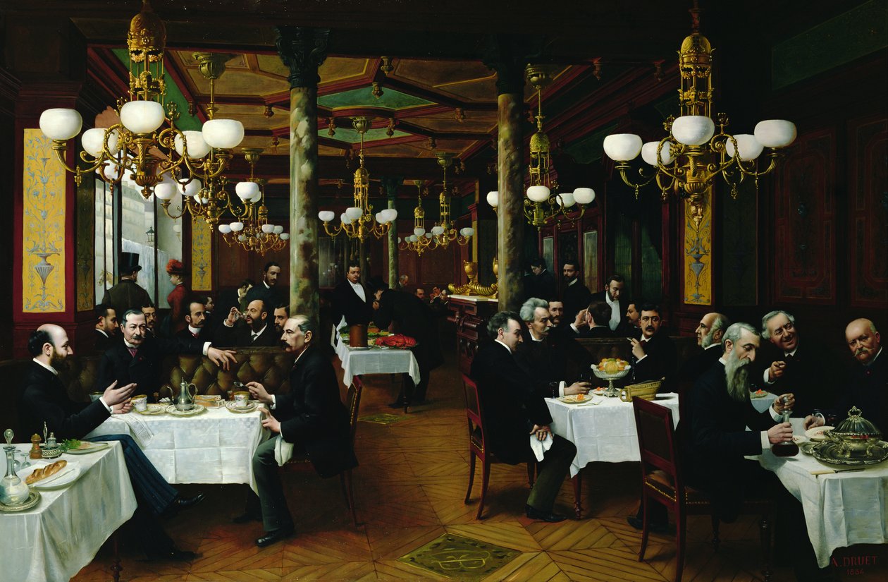 Dans un restaurant français - Unbekannt Unbekannt
