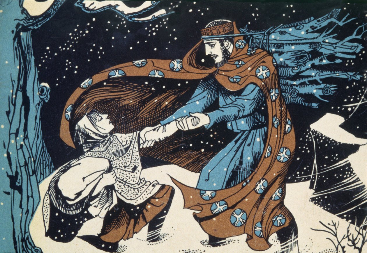 Roi Wenceslas, illustration anonyme de livre de Noël - Unbekannt Unbekannt