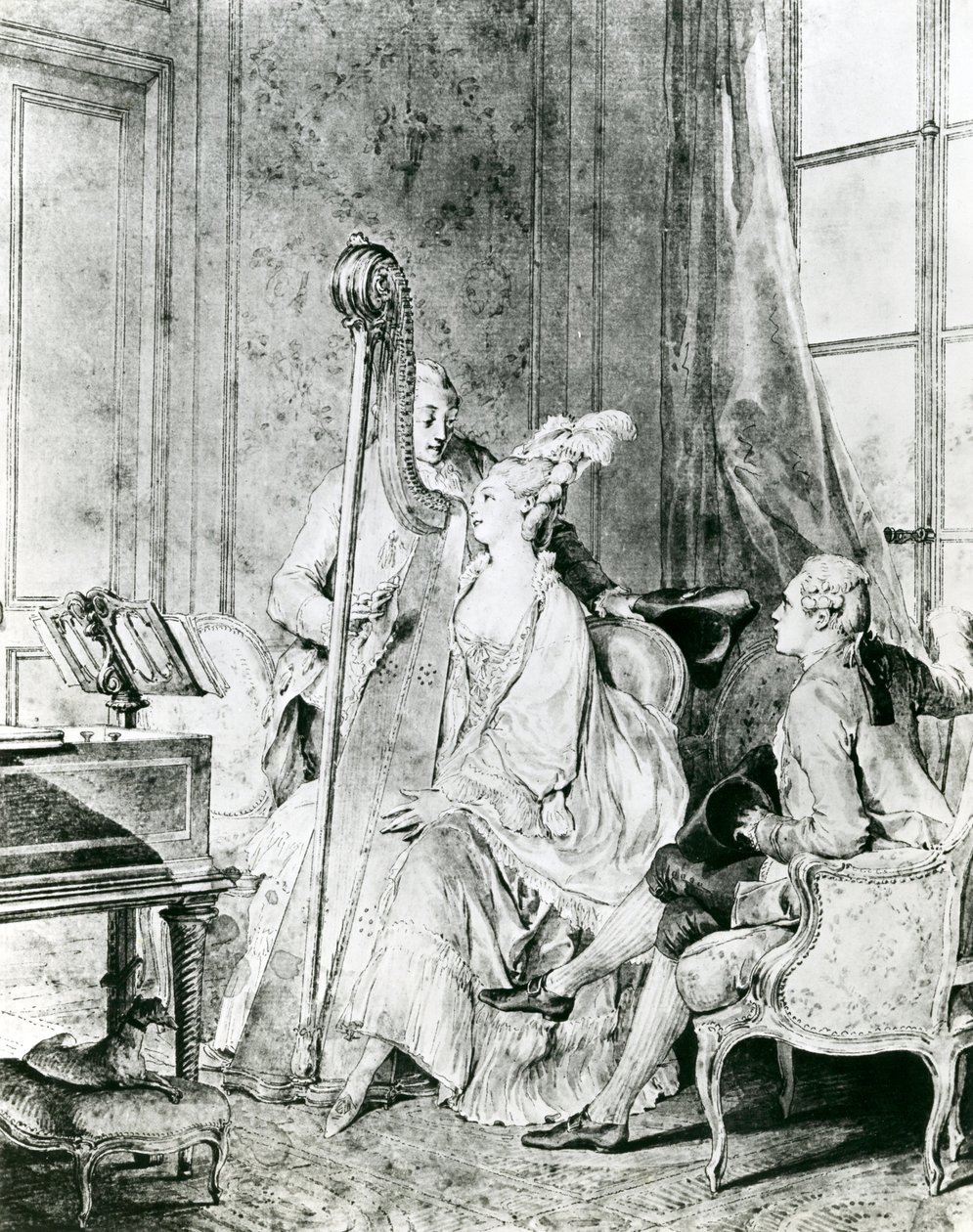 Jouer de la harpe - Unbekannt Unbekannt