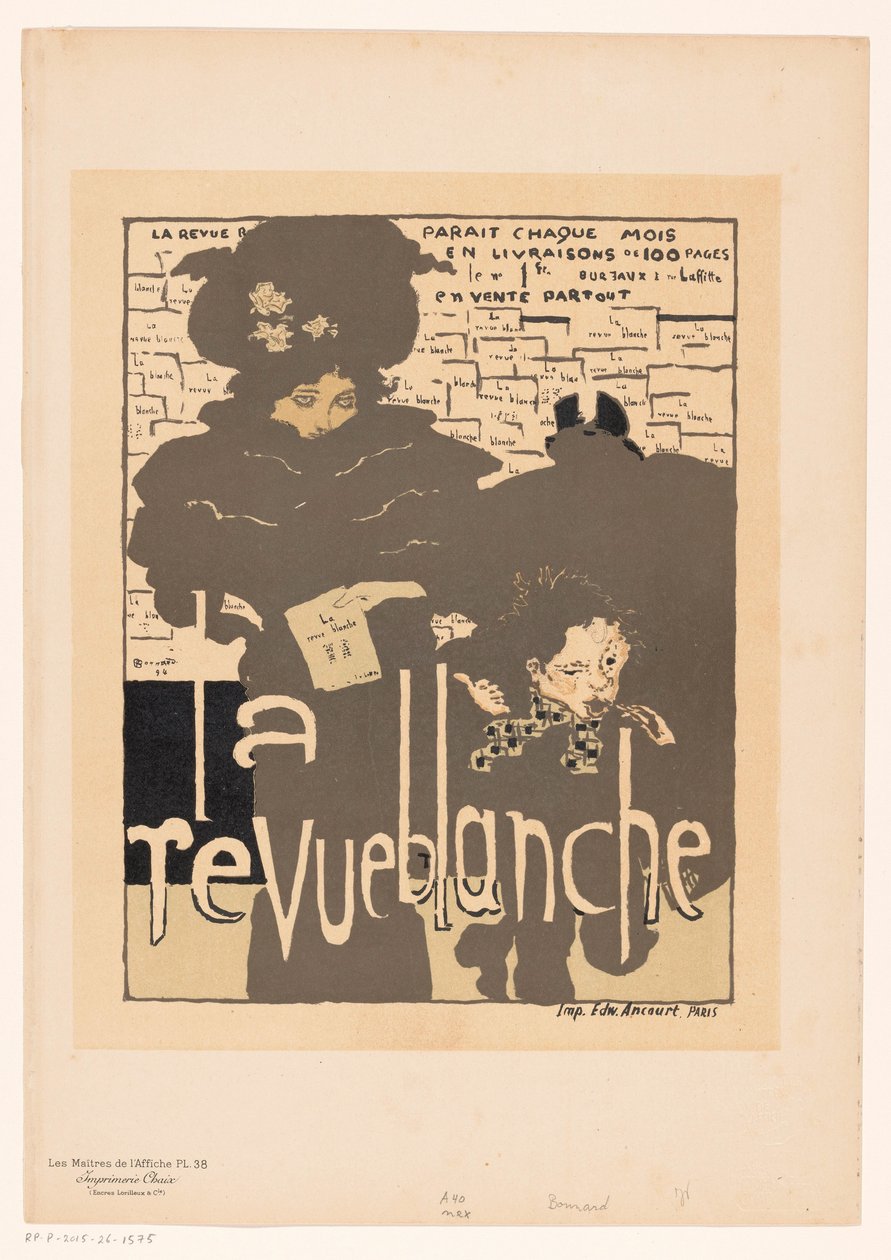 Publicité pour La Revue Blanche - Anonymous