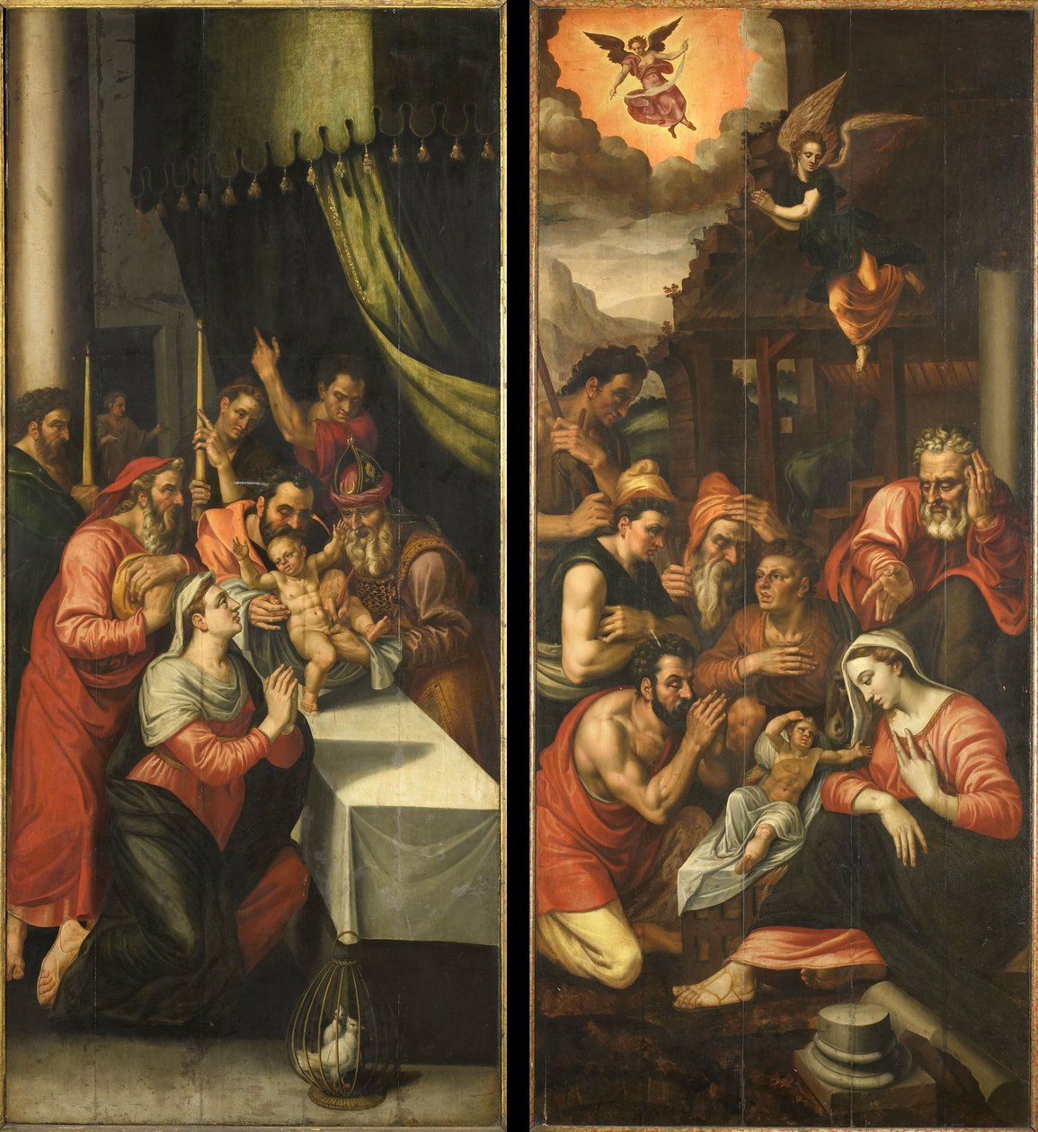 Aile de retable avec la circoncision. À l
