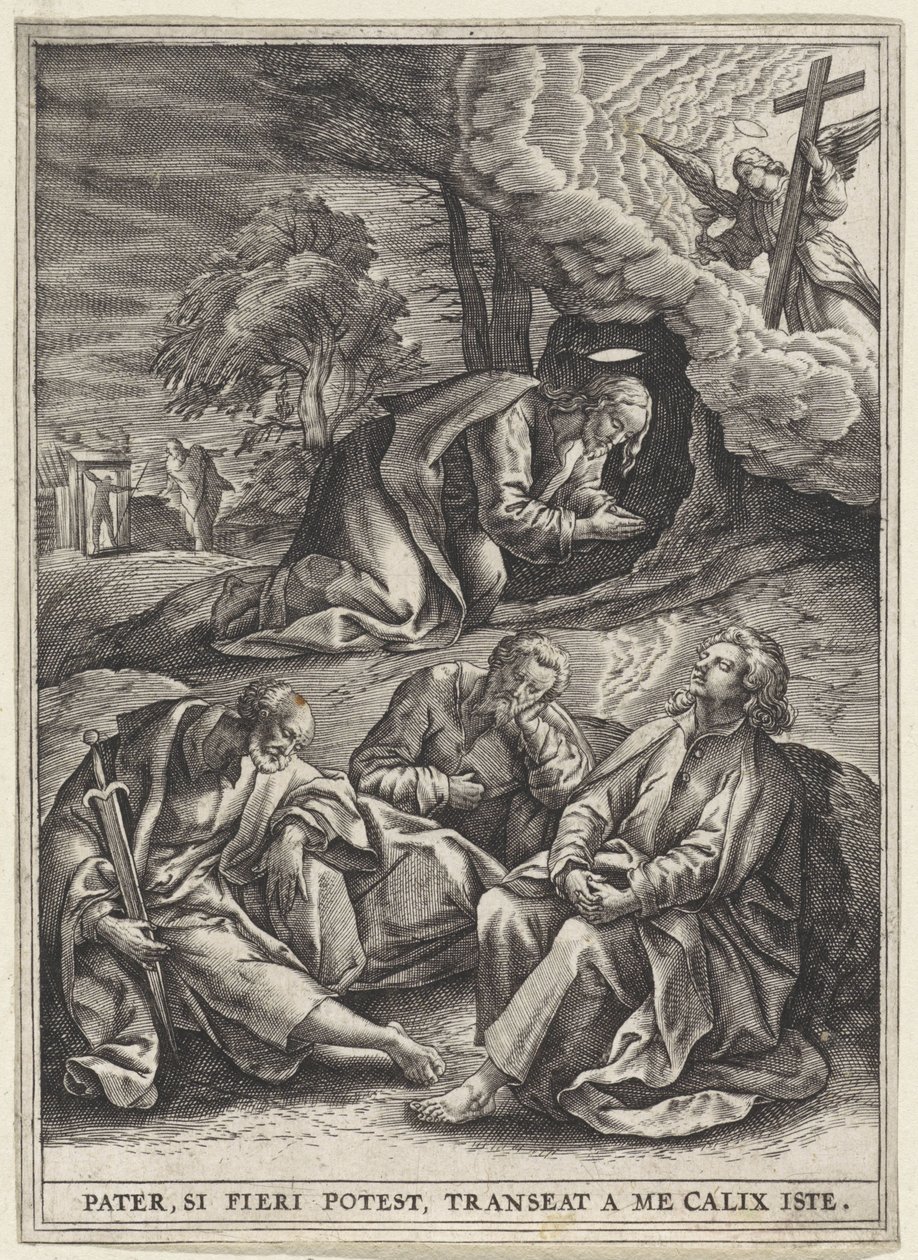 Christ dans le jardin de Gethsémani (série Scènes de la Passion du Christ) - Anonymous