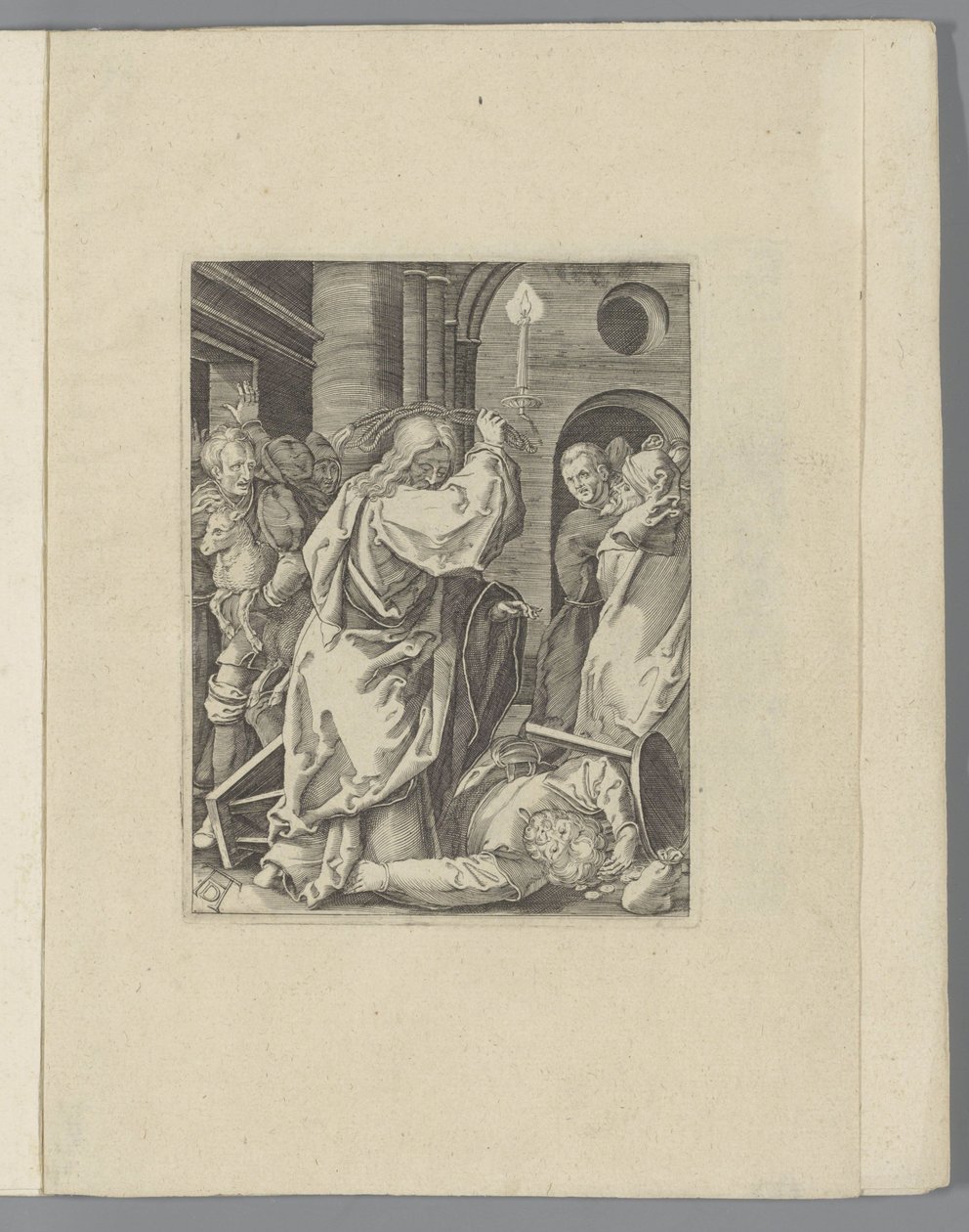 Christ chasse les changeurs du temple (La petite Passion) - Anonymous