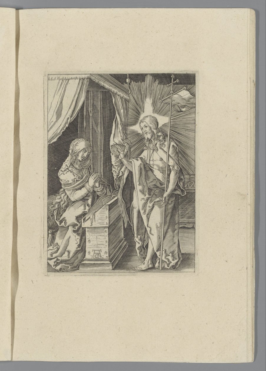 Le Christ apparaît à sa mère (La petite Passion) - Anonymous