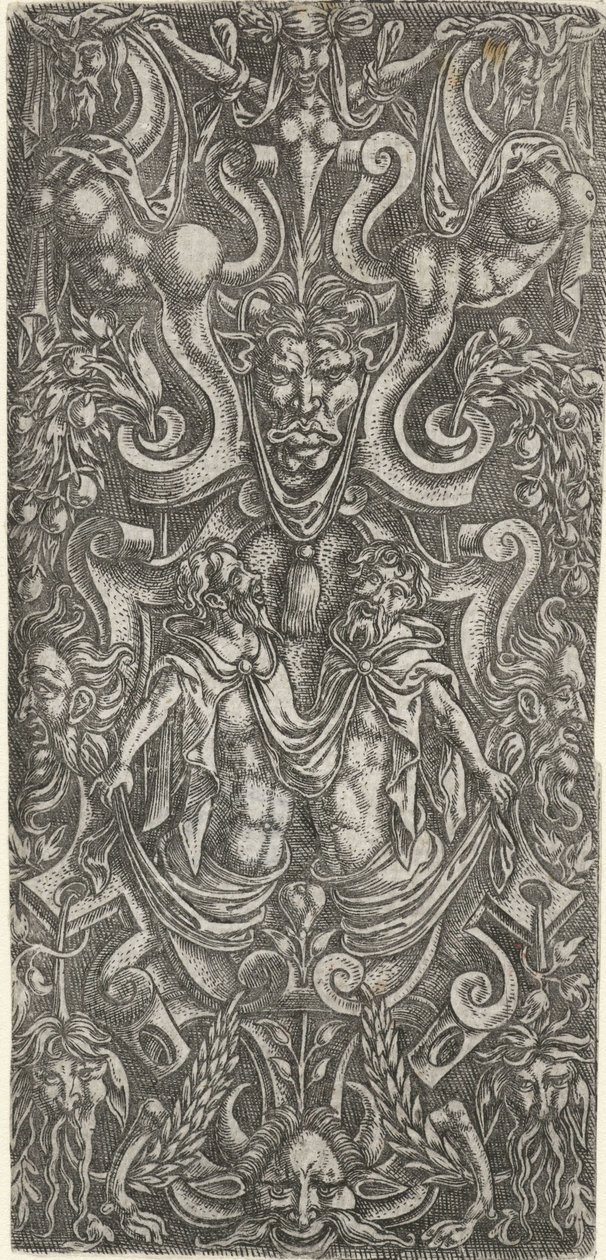 Construction de grotesques avec deux hommes - Anonymous