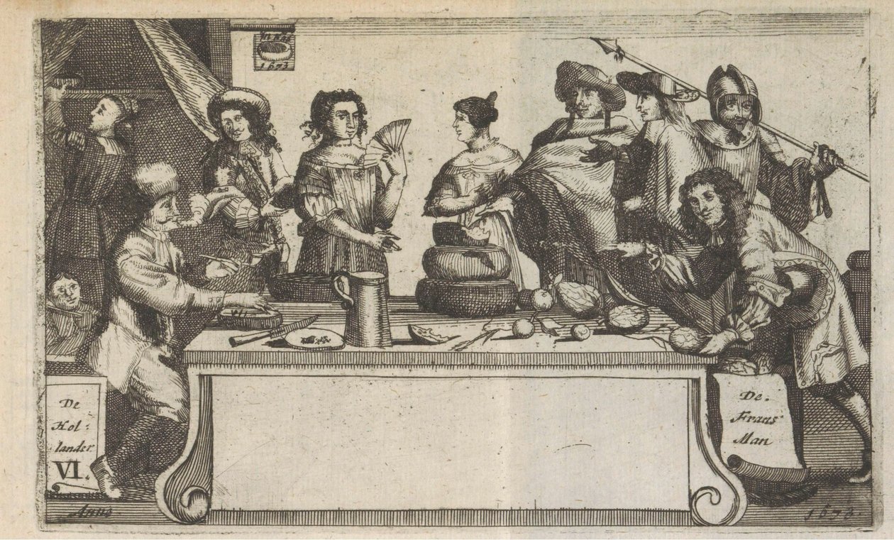Le Français et le Hollandais, 1673 - Anonymous