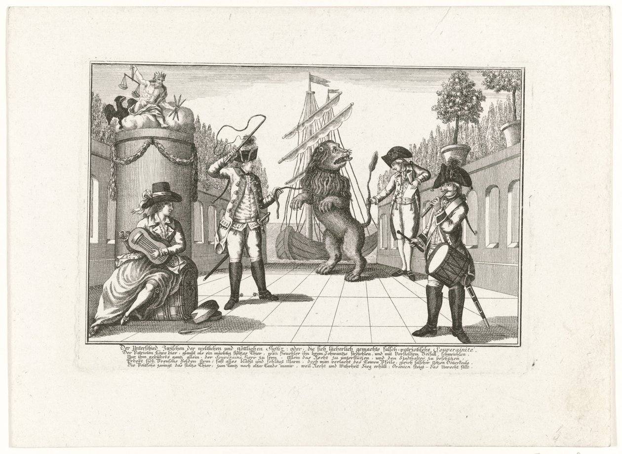 Le Lion hollandais dompté par la Prusse, 1787 - Anonymous