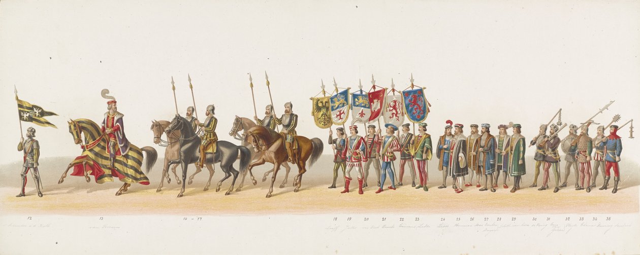 Défilé de Delft de 1873 (deuxième planche) - Anonymous