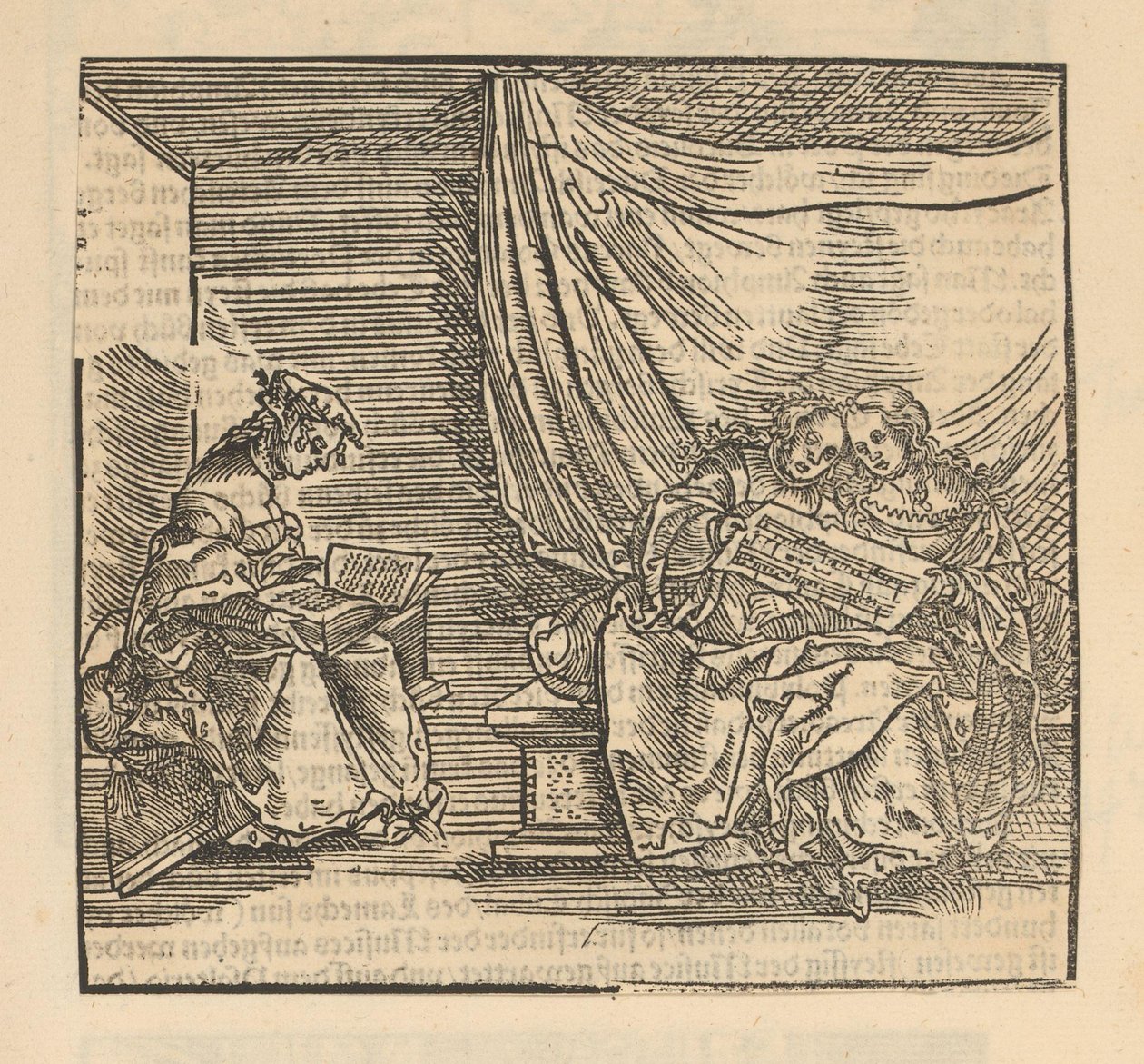 Trois figures chantantes - Anonymous