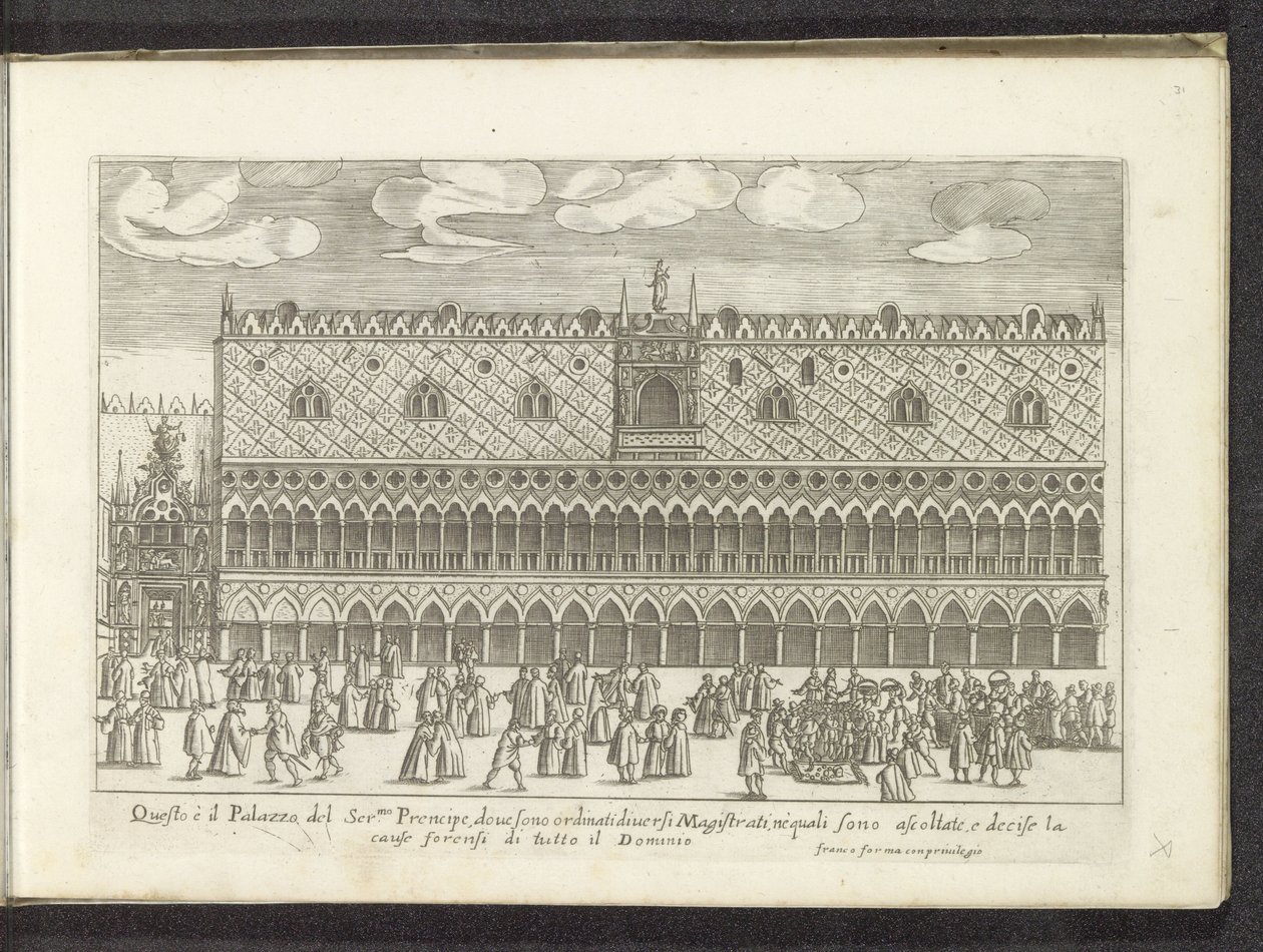 Façade du Palais des Doges à Venise - Anonymous