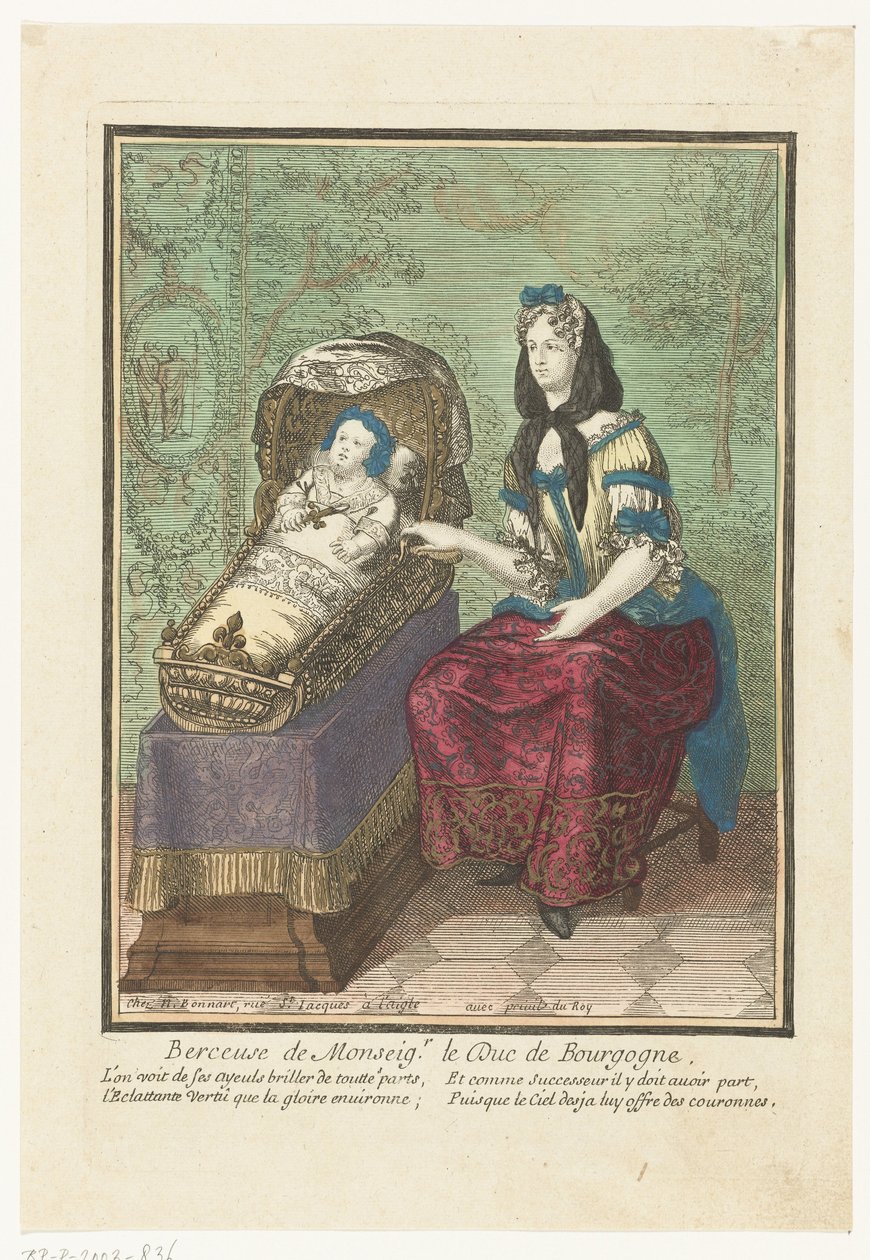 Roi de France dans un berceau - Anonymous