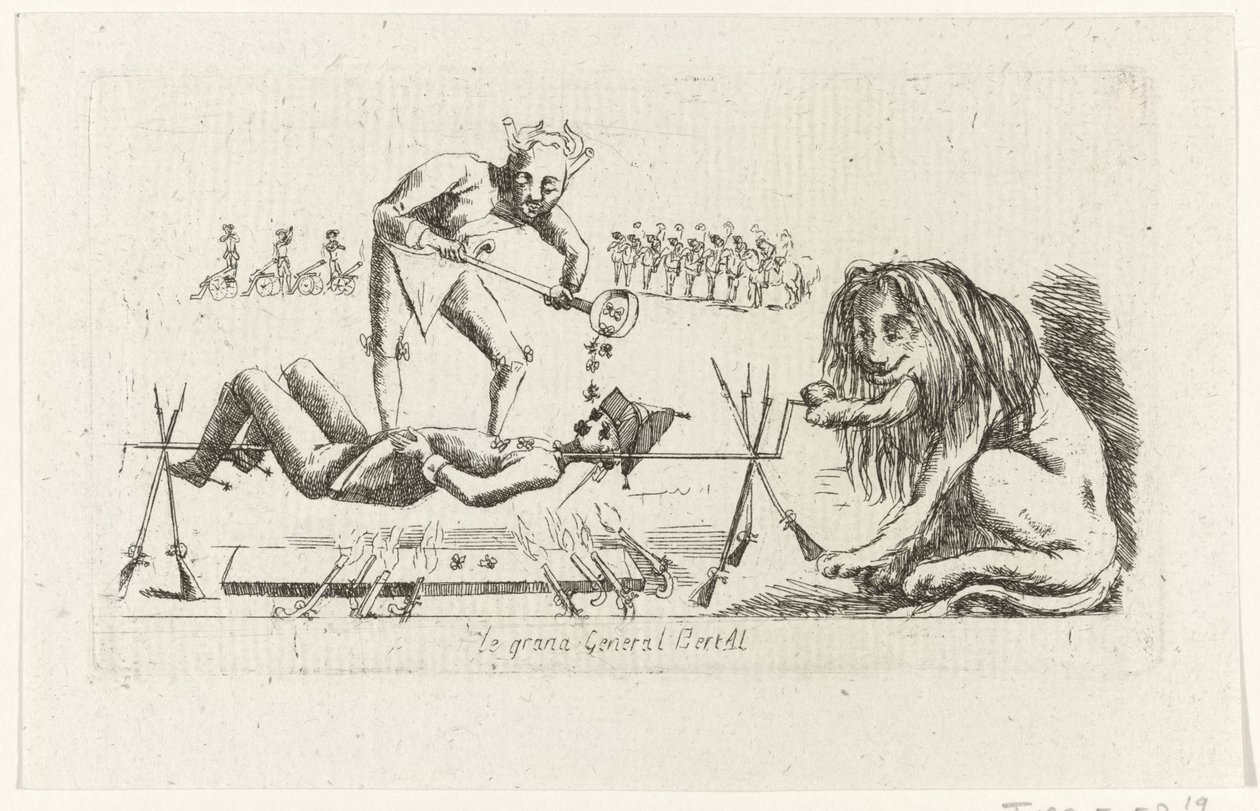 Général Bertay à la broche - Anonymous