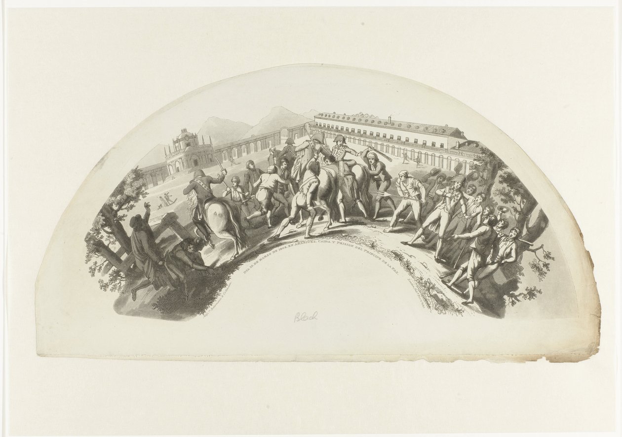 Capture de Manuel de Godoy par les troupes françaises à Madrid le 19 mars 1808 - Anonymous
