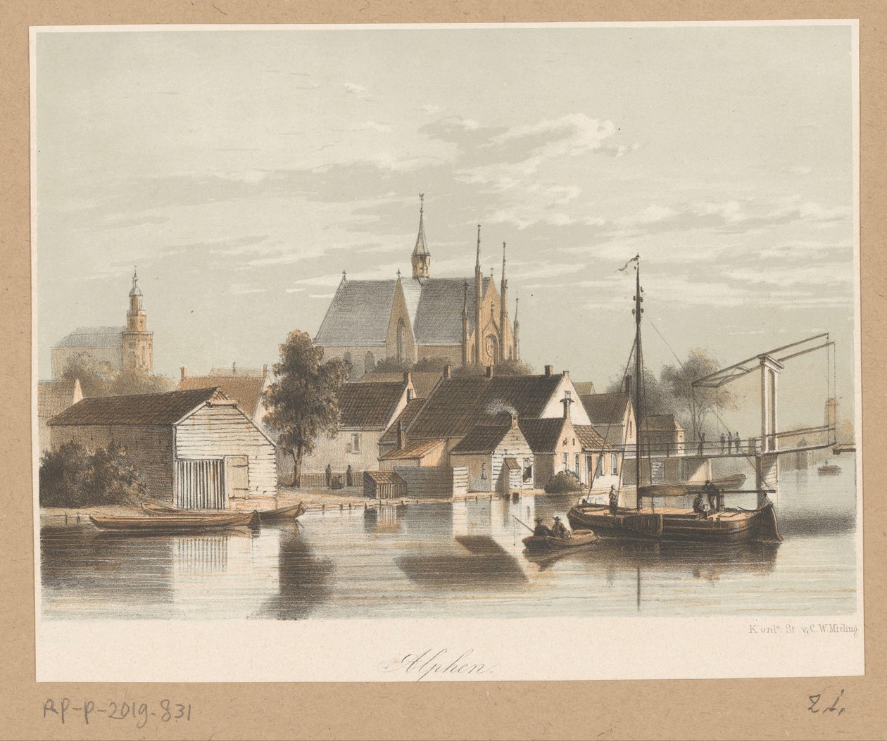 Vue sur Alphen aan den Rijn - Anonymous
