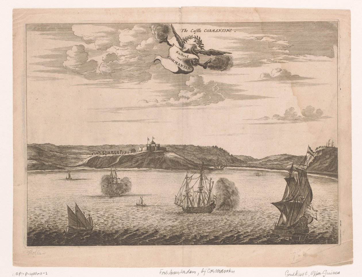 Vue du Fort Amsterdam au Ghana depuis l
